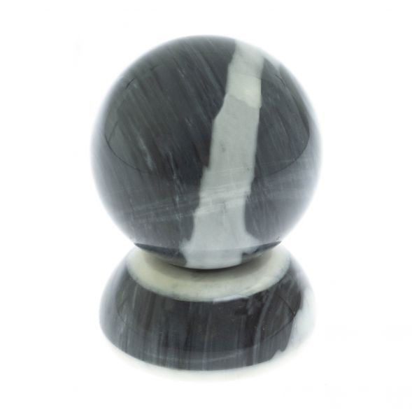 Шар 7 см на подставке из серого мрамора 129034