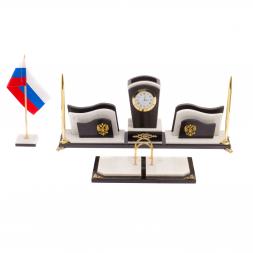 Настольный набор из мрамора и долерита