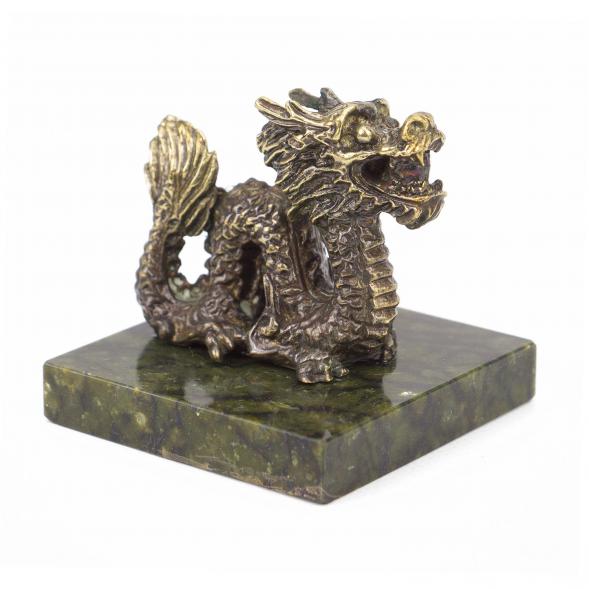 Статуэтка из бронзы на подставке из змеевика &amp;quot;Дракон&amp;quot; 117928
