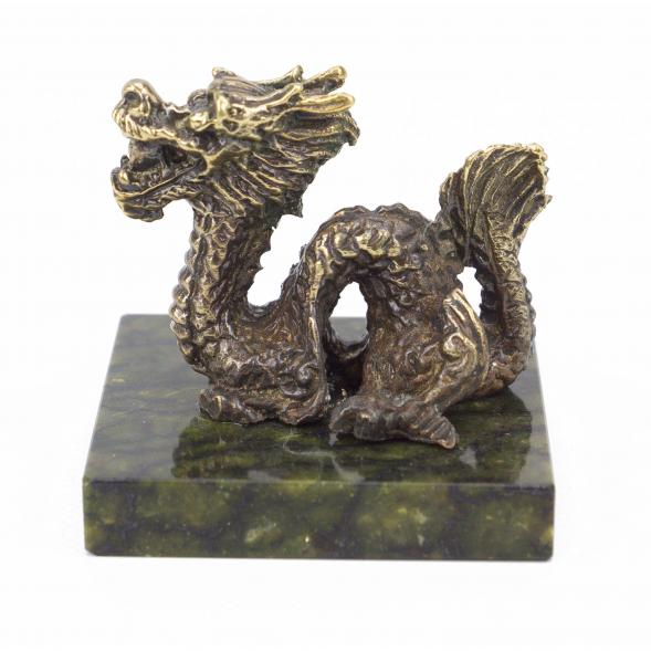 Статуэтка из бронзы на подставке из змеевика &amp;quot;Дракон&amp;quot; 117928