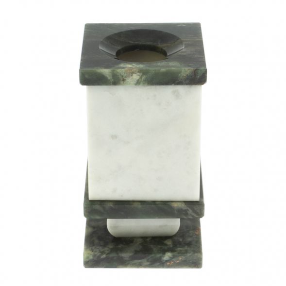 Карандашница из мрамора и темно-зеленого офиокальцита 128969