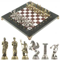 Шахматы &amp;quot;Олимпийские игры&amp;quot; доска 28х28 см лемезит мрамор