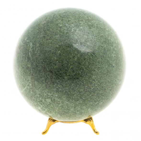 Шар из камня жадеит 12 см 123528