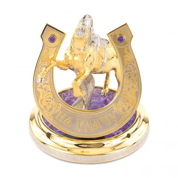 Сувенир &amp;quot;Подкова на удачу&amp;quot; чароит 119714