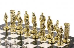 Подарочные шахматы "Великая Отечественная война" доска 44х44 см камень мрамор