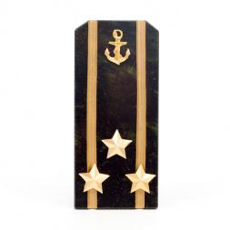 Сувенир "Погон Полковник ВМФ" камень змеевик