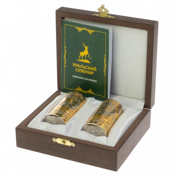 Набор из двух стопок &amp;quot;Олень&amp;quot; 40 мл Златоуст 129546