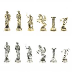 Шахматы "Олимпийские игры" доска 28х28 см лемезит змеевик