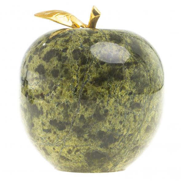 Сувенир &amp;quot;Яблоко&amp;quot; большое камень змеевик 8,5х9,5 см 123884