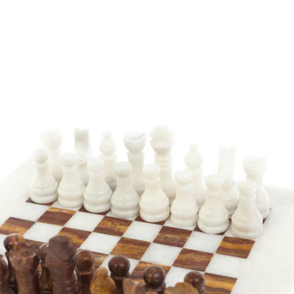 Каменные шахматы &amp;quot;Сувенирные&amp;quot; мрамор, оникс доска 20х20 см 128894