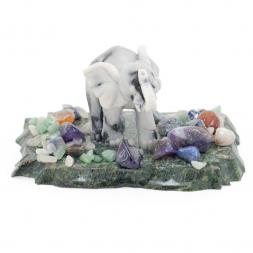 Сувенир из мрамолита "Слоник идет"