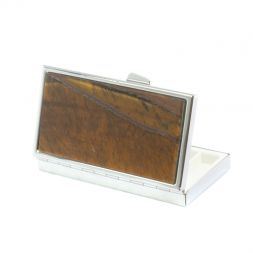 Таблетница на 7 отделений тигровый глаз серебристая