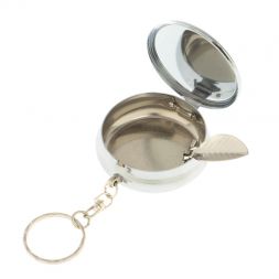 Пепельница карманная малахит с хризоколлой 5х5,5х2 см