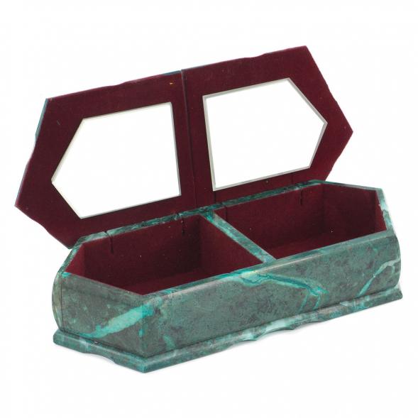 Шкатулка с двумя отделениями &amp;quot;Хозяйка медной горы с осенним пейзажем&amp;quot; 29,5х12х8 см 116716