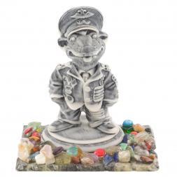 Сувенир &amp;quot;Крыса-полковник&amp;quot; из мрамолита