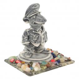 Сувенир &amp;quot;Крыса-полковник&amp;quot; из мрамолита