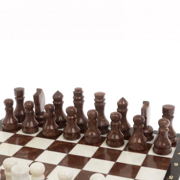 Шахматы &amp;quot; Традиционные&amp;quot; доска 40х40 см мрамор, лемезит 129936