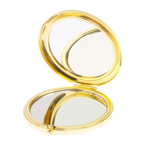Карманное зеркальце из камня гетчеллит цвет золото 126265