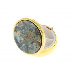 Таблетница на 3 отделения кианит цвет золото