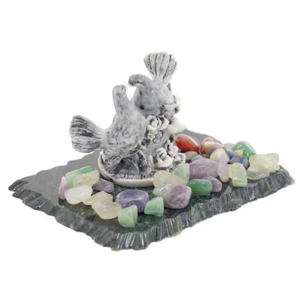 Сувенир из мрамолита &amp;quot;Голуби малые&amp;quot; 116304