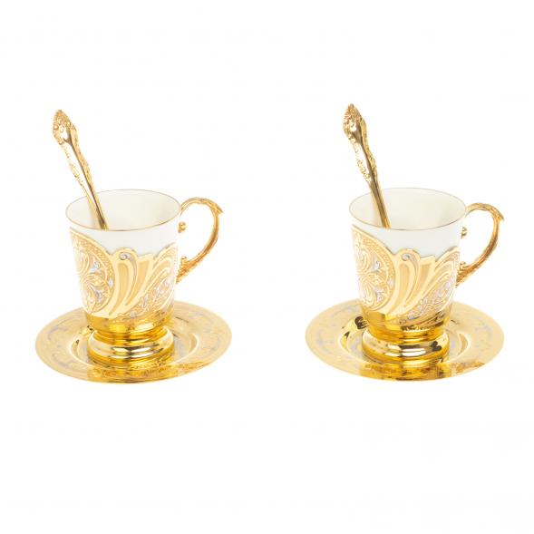 Кофейный набор &amp;quot;Орнамент&amp;quot; на 2 персоны 170 мл Златоуст 127031