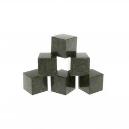 Камни для виски охлаждающие 6 кубиков змеевик зеленый