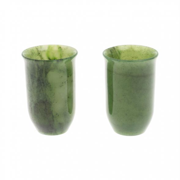 Набор стопок из нефрита 3,5х3,5х5,5 см 129938