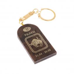 Брелок из обсидиана знак зодиака "Телец"