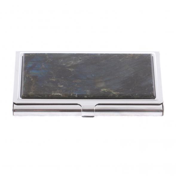 Карманная визитница из камня лабрадор 124616