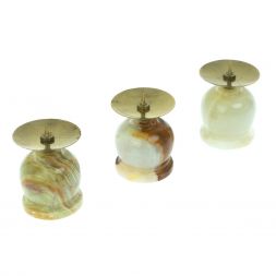 Подсвечник из оникса 4х4х5 см (2х3)