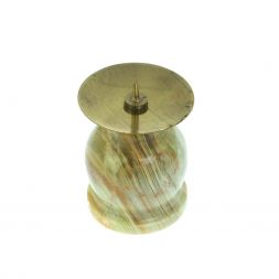 Подсвечник из оникса 4х4х5 см (2х3)