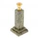 Подсвечник церковный столбик 5х12 см камень змеевик 122184