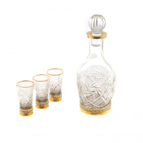 Водочный набор &amp;quot;Юбилейный&amp;quot; графин и 6 стопок на подносе 124157