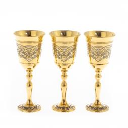 Набор рюмок на высокой ножке "Изящный" Златоуст