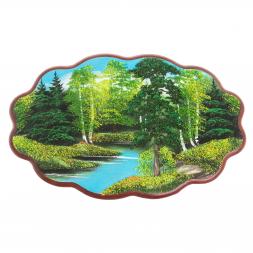 Панно из каменной крошки "Летний пейзаж" 45х29 см