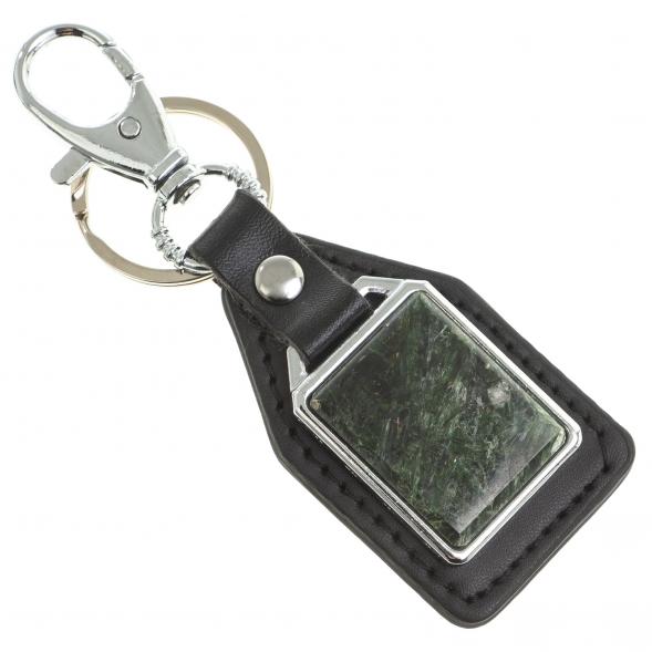 Брелок для ключей с накладкой из актиновита 123441