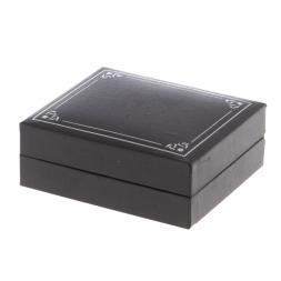 Набор зажим для галстука и запонки круглые камень лабрадор