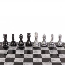 Шахматный набор 3 в 1 &amp;quot;Ящерица&amp;quot; мрамор, гранит с гравировкой