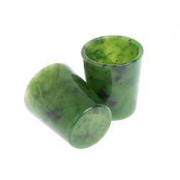 Набор стопок 2 шт из нефрита 4,5х4,5х5 см 40 мл