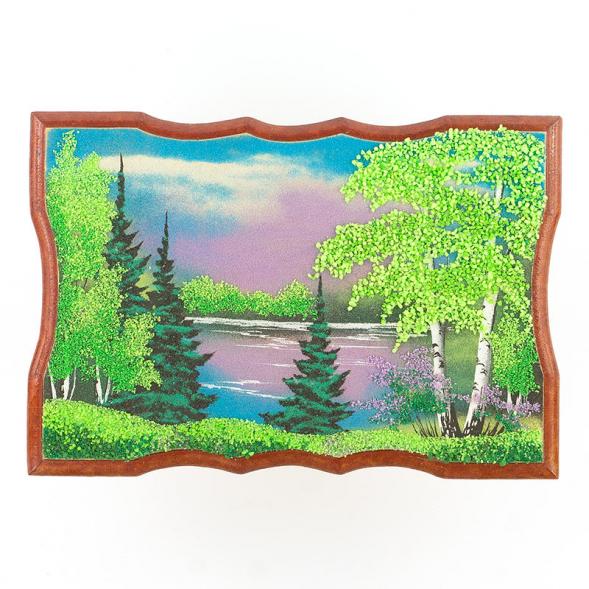 Панно прямоугольное &amp;quot;Лето&amp;quot; 27х18 см каменная крошка 119523