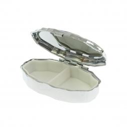 Таблетница эллипс на 2 отделения камень кианит