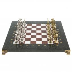 Шахматы &amp;quot;Подвиги Геракла&amp;quot; доска 28х28 см из камня лемезит мрамор